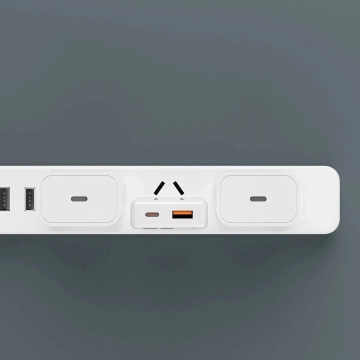 GaN Dudao A30EUL 30W USB-A / USB-C Charger USB-C - Lightning Cable - White