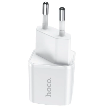 Nástenná nabíjačka HOCO Type C PD 20W, biela