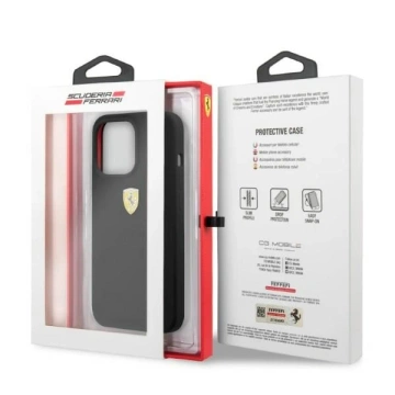 Ferrari iPhone 13 Pro Max 6.7" case black/black hardcase Silicone MagSafe