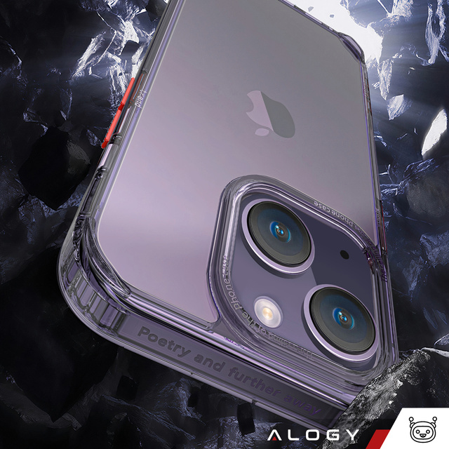 Alogy Protective Case Schutzhülle für Apple iPhone 14 Plus Schwarz und transparent