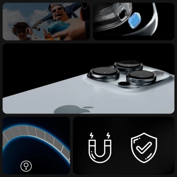 Kryt Spigen Glass Ultra Hybrid Mag MagSafe pre Apple iPhone 16 Pro Cover Case Grafit