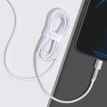 USB-C to Lightning cable Baseus Cafule, PD, 20W, 2m (white)