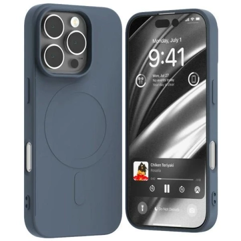 Mercury MagSafe Semi-Silicone iPhone 16 Pro 6,3" Granatowy