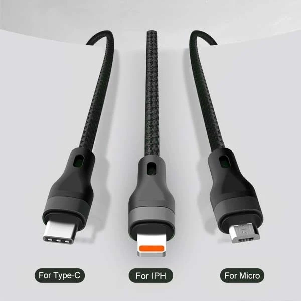 EcoBox Set FM Transmitter Bluetooth 2xUSB PD 20W 3in1 USB Cable Black