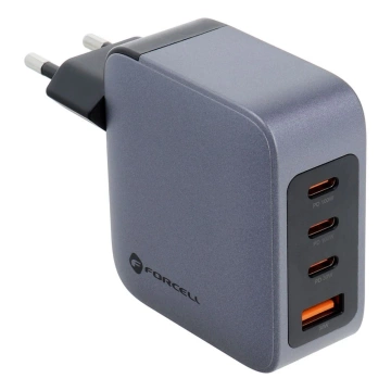 Forcell GaN 100W 3xUSB-C 1xUSB-A PD QC SFC wall charger