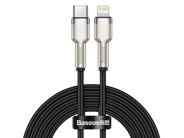 Kabel 1m Baseus Metal kabel USB-C Type C na Lightning PD 20W Black