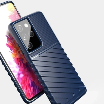 Ochranné pouzdro Thunder Case pro Samsung Galaxy S23 Ultra silikonové pancéřové pouzdro Modré