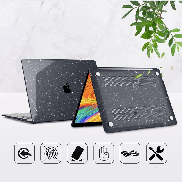 Etui obudowa Alogy Hard Case для Apple MacBook Air 13 M1 2020 Glitter Black