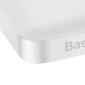 Powerbank mit Schnellladung Baseus Bipow 10000mAh 20W weiß (Overseas Edition) USB-A - Micro USB Kabel 0,25m weiß (PPBD050502)