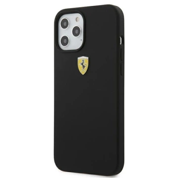 Etui na telefon Ferrari iPhone 12 Pro Max 6,7" czarny/black hardcase On Track Silicone