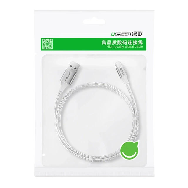 Kabel USB-A – USB-C 3A 3m Ugreen US288 60409 QC 3.0 Biały