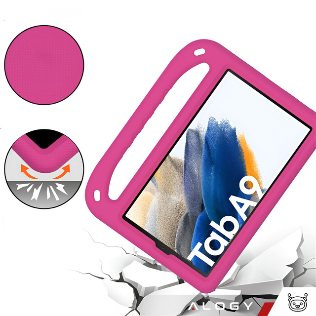Чохол для Samsung Galaxy Tab A9 2023 8.7" Дитячий чохол для планшета X110 / X115 Alogy Kids Case Pink