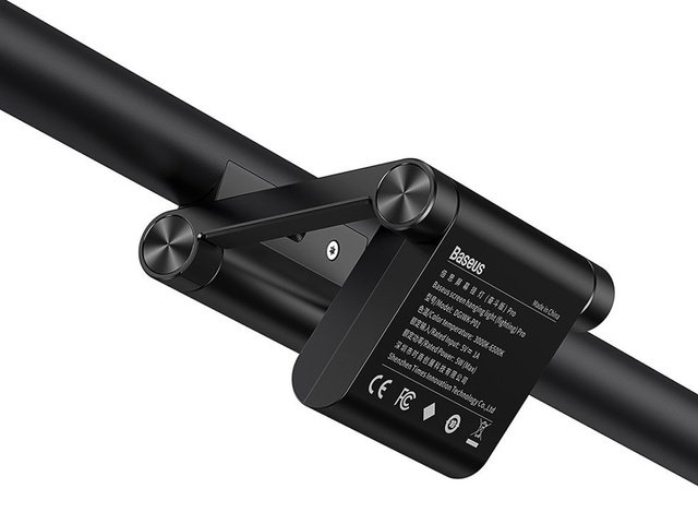 Regulowana lampa LED na monitor komputera Baseus I-Wok Pro z klipsem Czarna