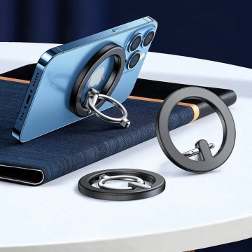 Joyroom multifunction set magnetic car holder ring phone stand black (JR-ZS294)