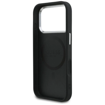 Etui Guess Classic Logo MagSafe na iPhone 17 Pro - Czarny