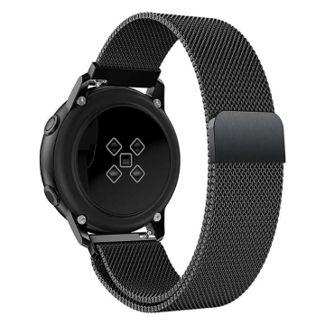 Milánsky náramok Alogy remienok z nerezovej ocele pre 22mm smartwatch Black