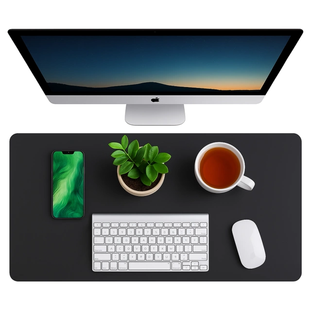 Desk pad table protective mat 90x45cm Black