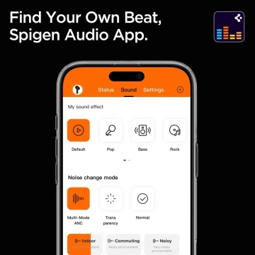 Spigen SA2403 ANC Pro Słuchawki Bezprzewodowe Bluetooth Black