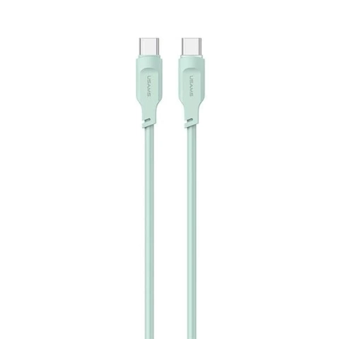Kabel USMAS USB-C na USB-C PD Fast Charging 1.2m zielony