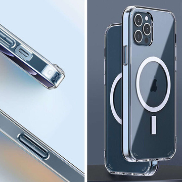 Чохол MagSafe Ultra Slim Alogy для зарядних пристроїв Qi для iPhone 12 / Pro. Прозоре скло