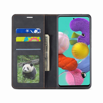 Alogy Forwenw Leather Flip Wallet Case for Samsung Galaxy S22 Ultra Black