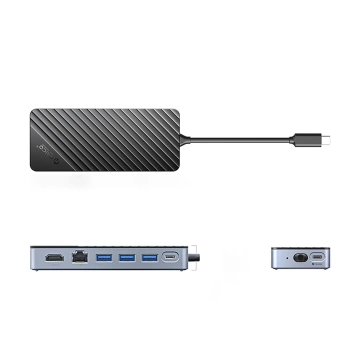 Stacja dokująca Orico OM28PR-G2 USB-C + M.2 NVMe SATA 8w1