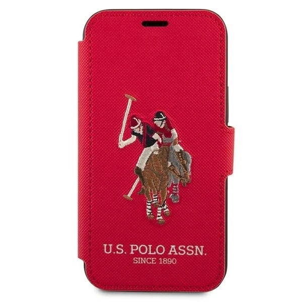 US Polo Embroidery Collection book phone case iPhone 12 Pro Max 6.7" red/ed