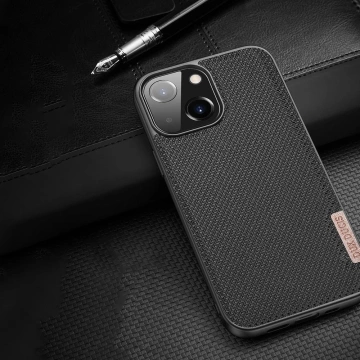 Kryt pouzdra Dux Ducis Fino pokrytý nylonovým materiálem iPhone 13 mini zelený