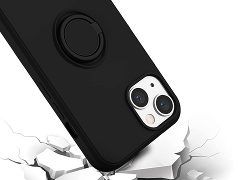 Силіконовий чохол Ring Ultra Slim Alogy для Apple iPhone 13 Mini Black Glass