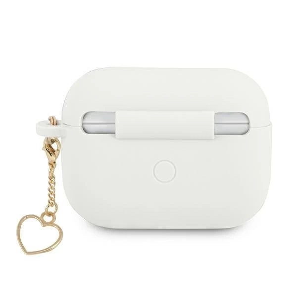 Guess GUAPLSCHSH AirPods Pro kryt biely/biely Silicone Charm Collection