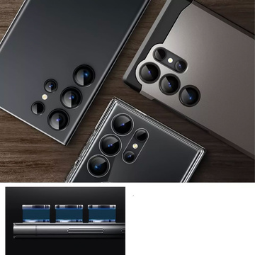 Spigen Optik.tR "EZ Fit" Camera Protector 2-Pack for Samsung Galaxy S24 Ultra Black
