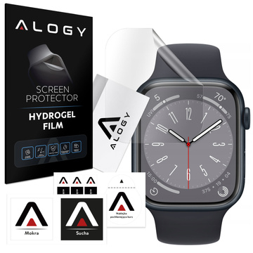 2 захисні плівки Alogy Hydrogel Smartwatch для Apple Watch 8 45 мм