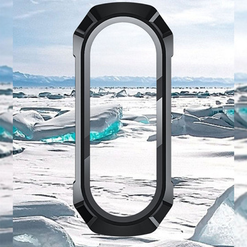 Захисний чохол 2 в 1 з вбудованим склом для Xiaomi Mi Band 7 / 7 NFC Alogy Classic Case Black
