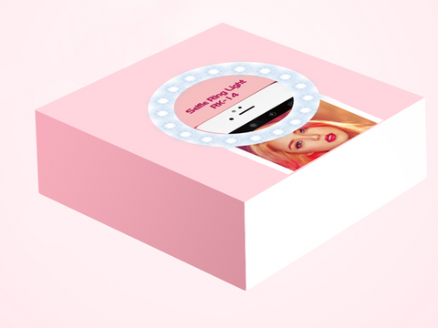 Lampka Selfie Ring Light LED pierścieniowa RK-14 niebieska