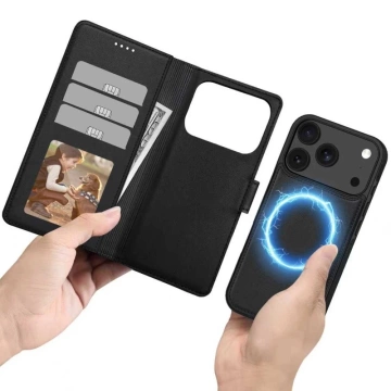 Etui do iPhone 17 Pro Max Tech-Protect Wallet MagSafe Czarny Mat