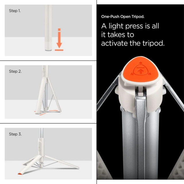 Kijek do selfie Spigen S541W Tripod 146 cm z pilotem Bluetooth