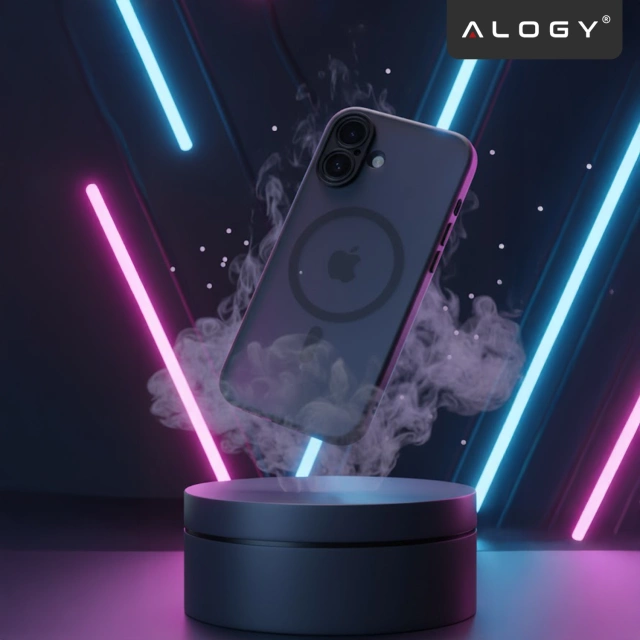 Kryt pre Apple iPhone 16 Pro Max Alogy MagSafe Hybrid Matte Case Matný kryt s ochranou šošovky čierny