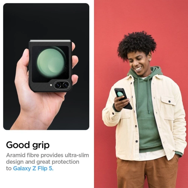 Spigen AirSkin „Pro“ Galaxy Z Flip 5 Schwarz