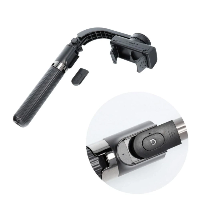 Selfie Stick with Bluetooth Remote Tripod Gimbal Stabilizer Kit/Handle Black SSTR-L08