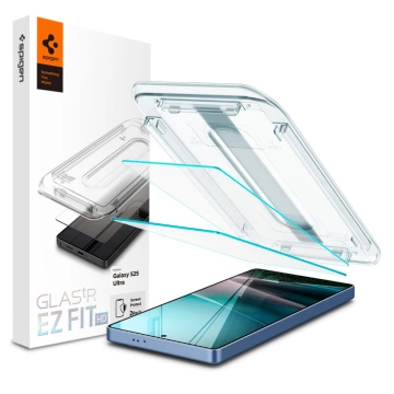 Panzerglas für Samsung Galaxy S25 Ultra Spigen Glas.TR EZ Fit HD 2er-Pack Klar