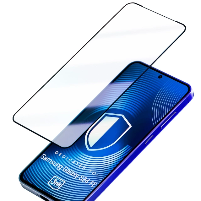 Schutzglas für Samsung Galaxy S24 FE Max 3mk HardGlass Max Lite verstärkter Displayschutz 9H Glas Displayschutz