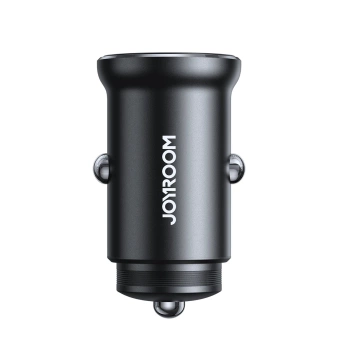 Joyroom JR-CCN06 30W Metal Car Charger, 2x USB-C – Black
