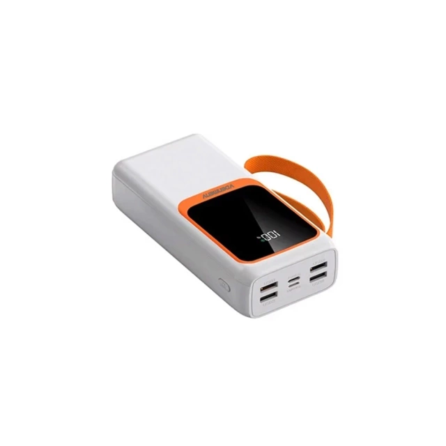 Powerbanka DENMEN DP31 30000 mAh 4xUSB USB-C PD LED lampa 2xkabel