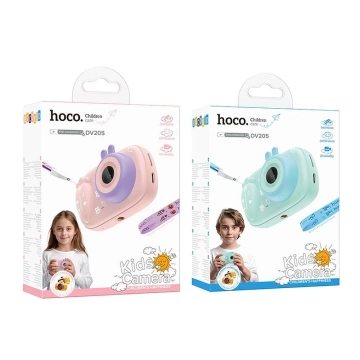 Digitalkamera für Kinder HOCO DV205 Selfie 1MP 2" HD Blau