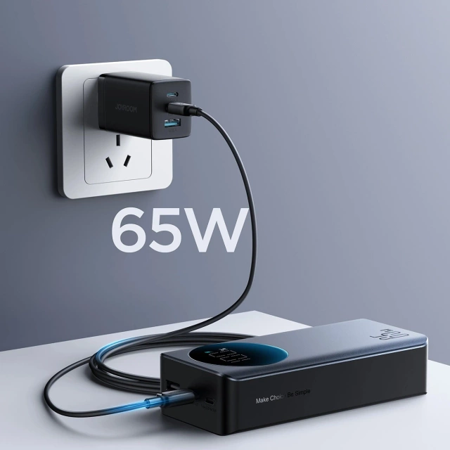 Powerbank Joyroom JR-PBF05 65W 30000mAh z wyświetlaczem Czarny