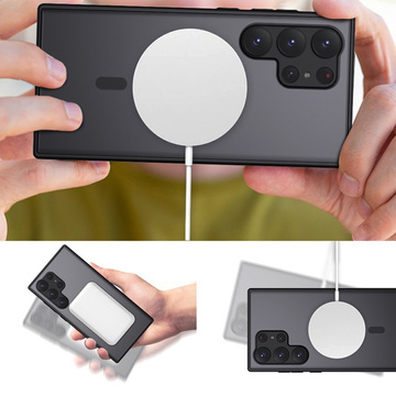 Protective phone case MagMat Case for MagSafe for Samsung Galaxy S23 Ultra Matte Black