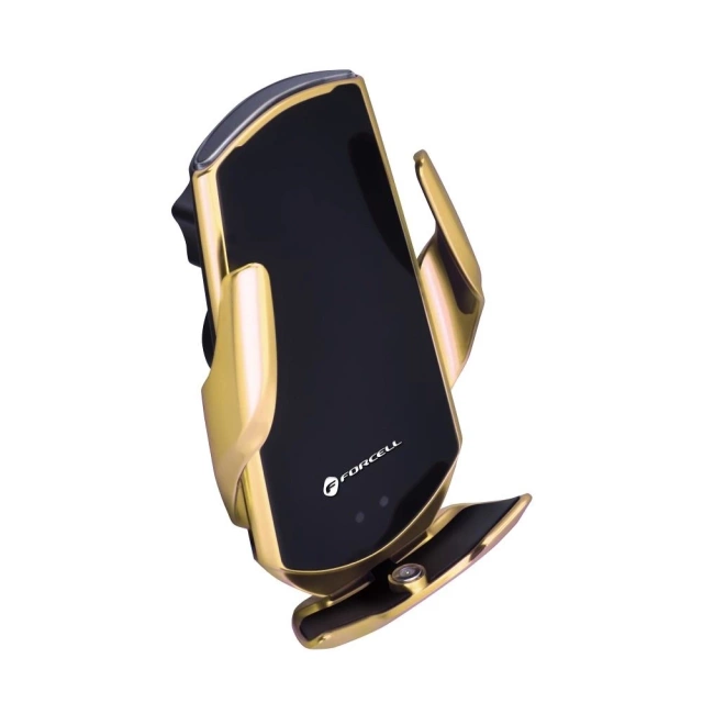 Car Holder Charger FORCELL F-GRIP HS1 Qi Induction 15W Gold