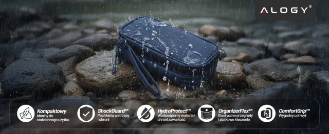 Laptop-Hülle, MacBook Air Pro 13,3 Zoll Alogy Hartschaum-Tasche, Schutzhülle für 13–14 Zoll Laptops, Schwarz