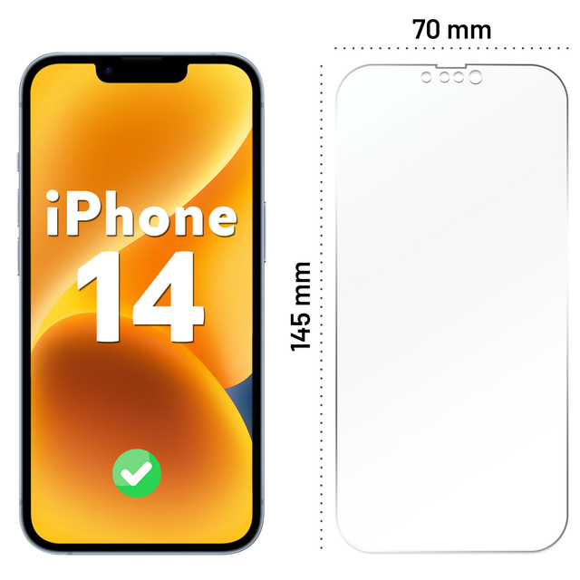Hybridné sklo pre Apple iPhone 14 na celú obrazovku Alogy Flexi Full Glass 9H ochranné sklo Netrieštivé