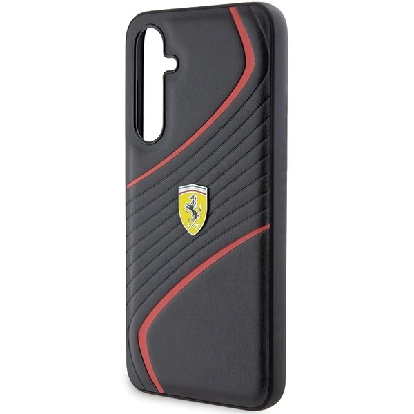 Etui Ferrari FEHCS23FEPTWK do Samsung Galaxy S23 FE S711 czarny/black hardcase Twist Metal Logo